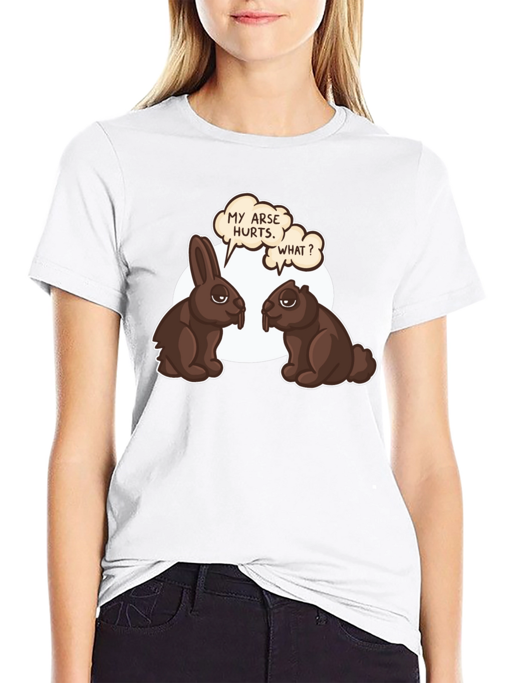 Funny Chocolate Bunny & Beaver T-Shirt