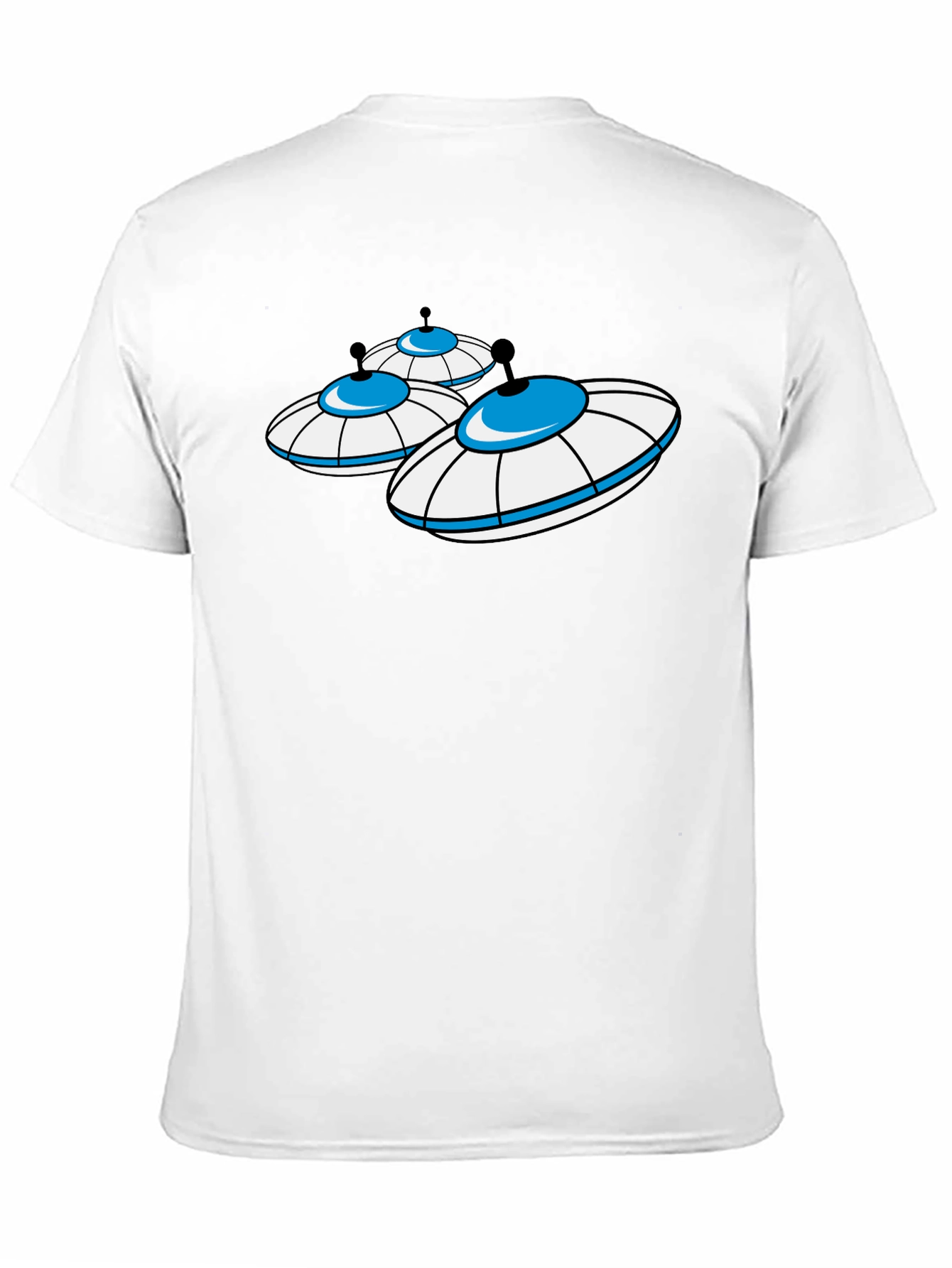 UFO Graphic Tee - Black Cotton T-Shirt