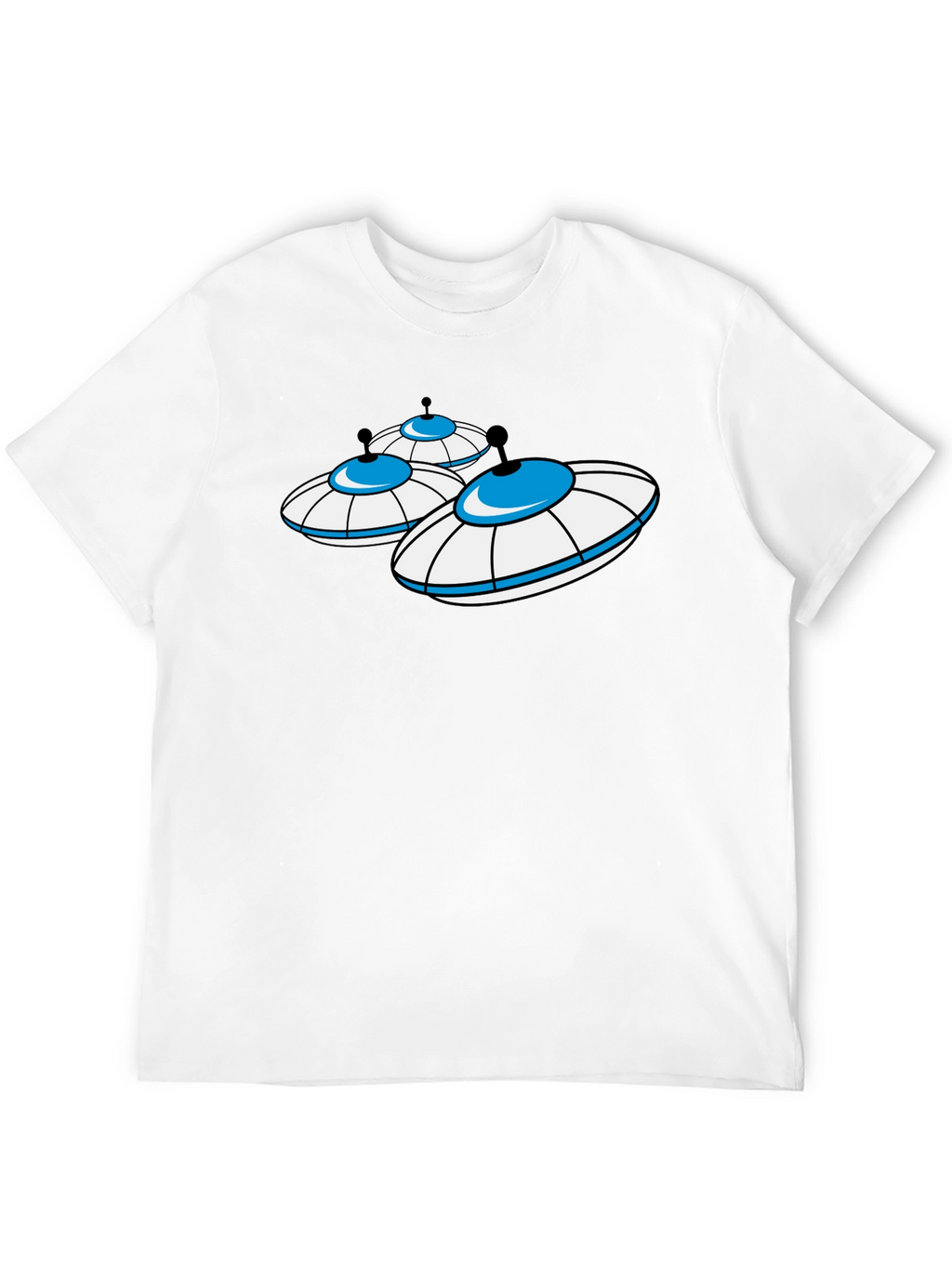 UFO Graphic Tee - Black Cotton T-Shirt