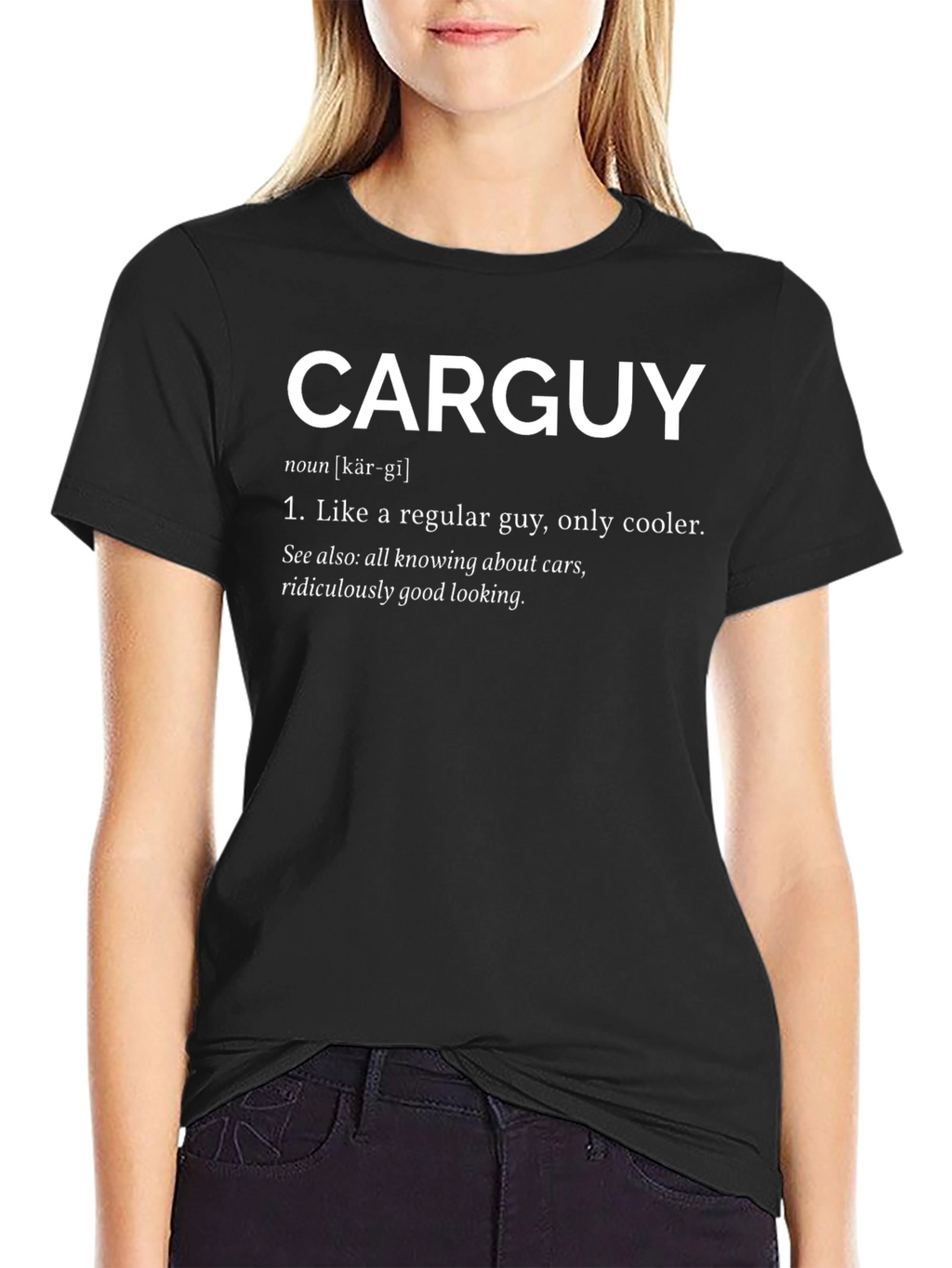 Carguy Definition Black T-Shirt - Cool Car Enthusiast Tee