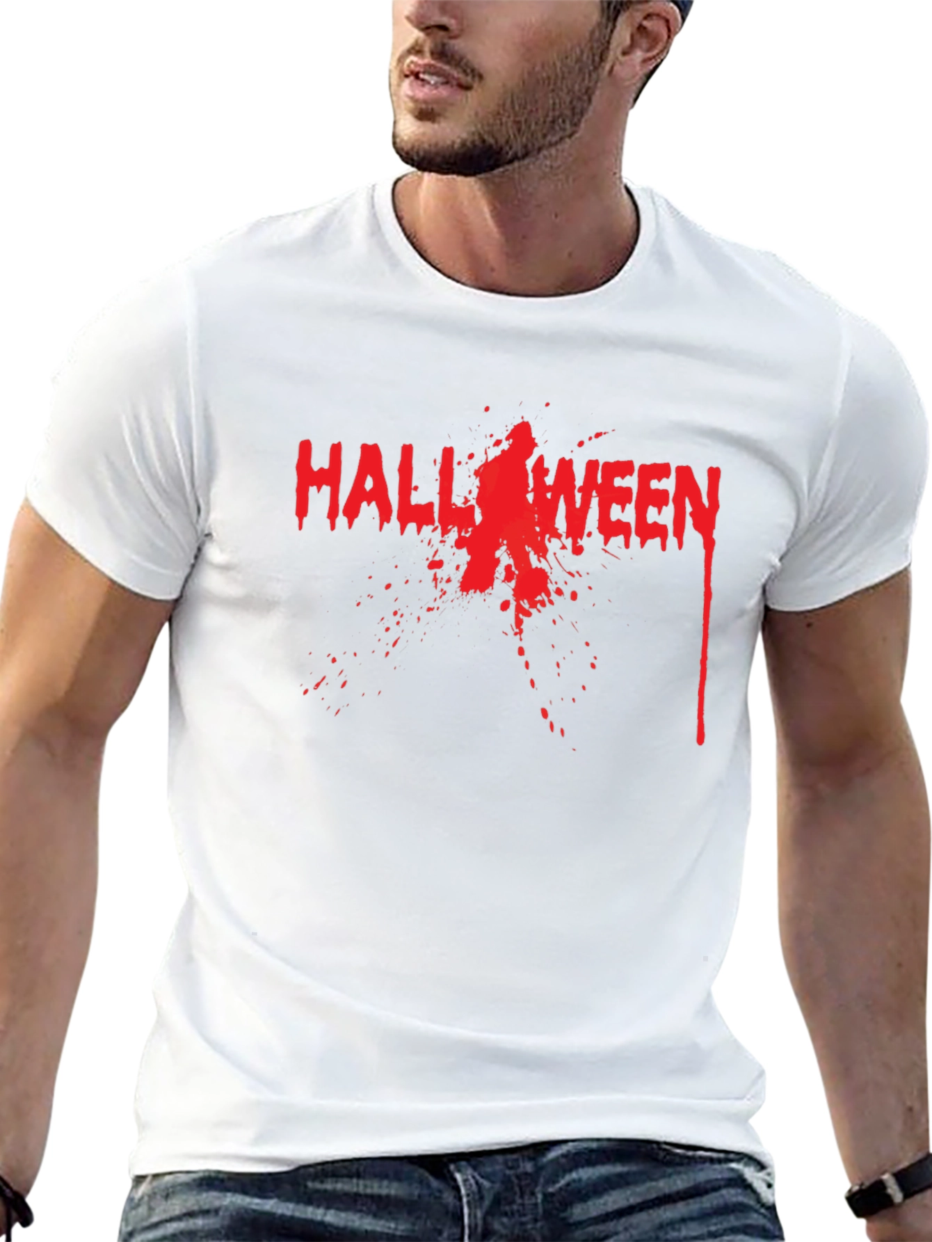 Halloween Blood Splatter Graphic Tee