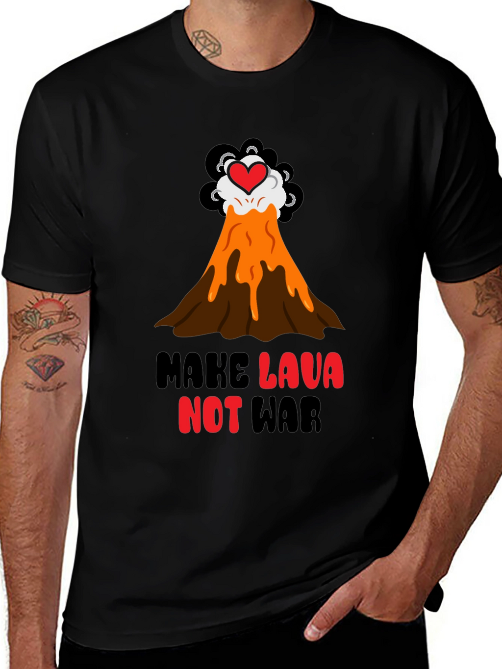 Make Lava Not War T-Shirt
