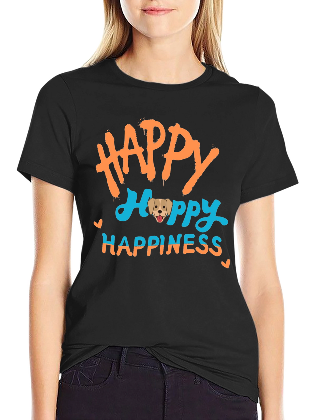 Happy Dog Happiness Graphic T-Shirt