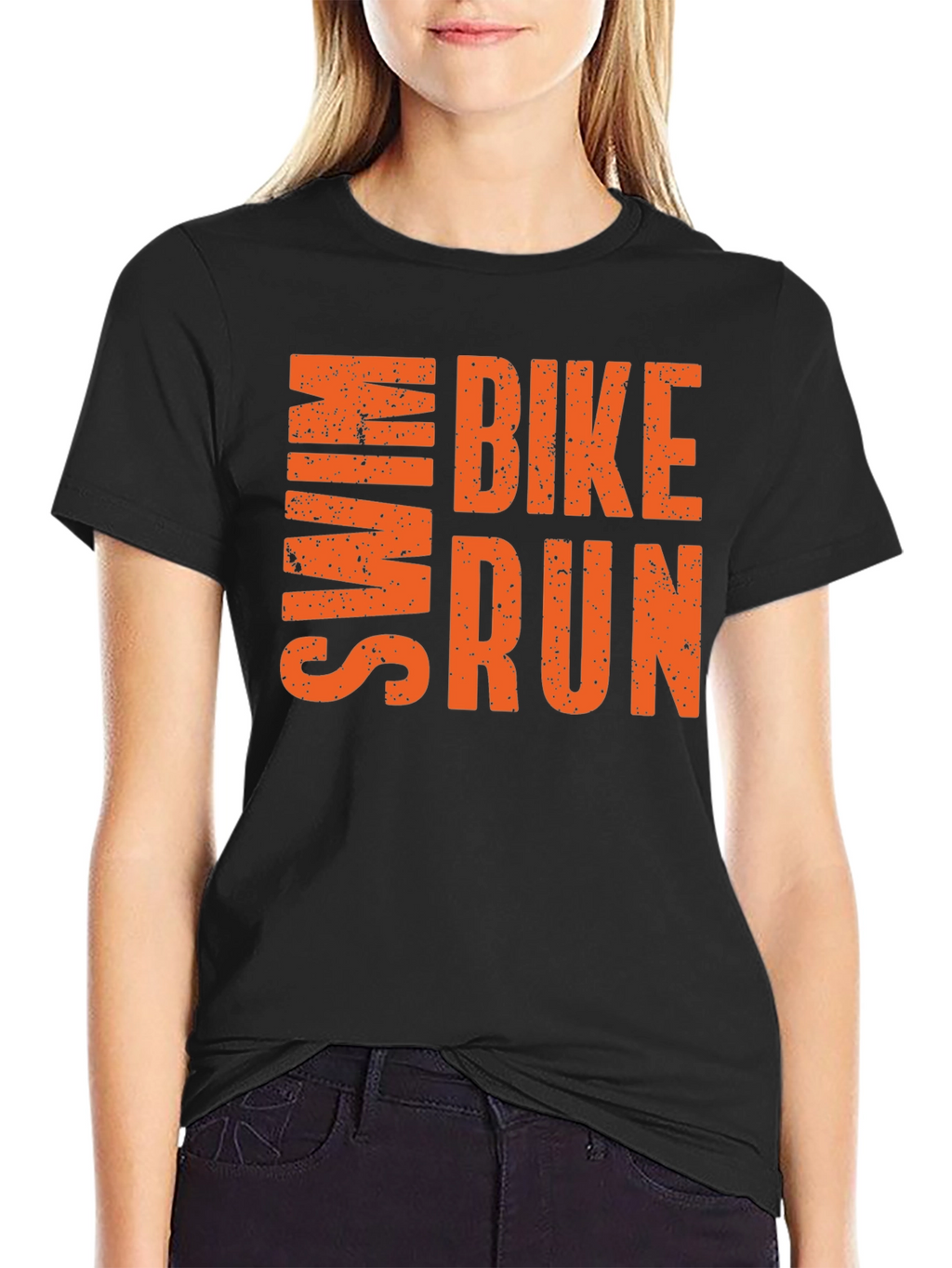 Swim Bike Run T-Shirt | Athletic Triathlon Tee