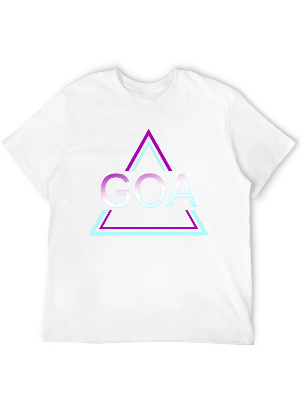 Retro Goa Triangle T-Shirt - Black Graphic Tee