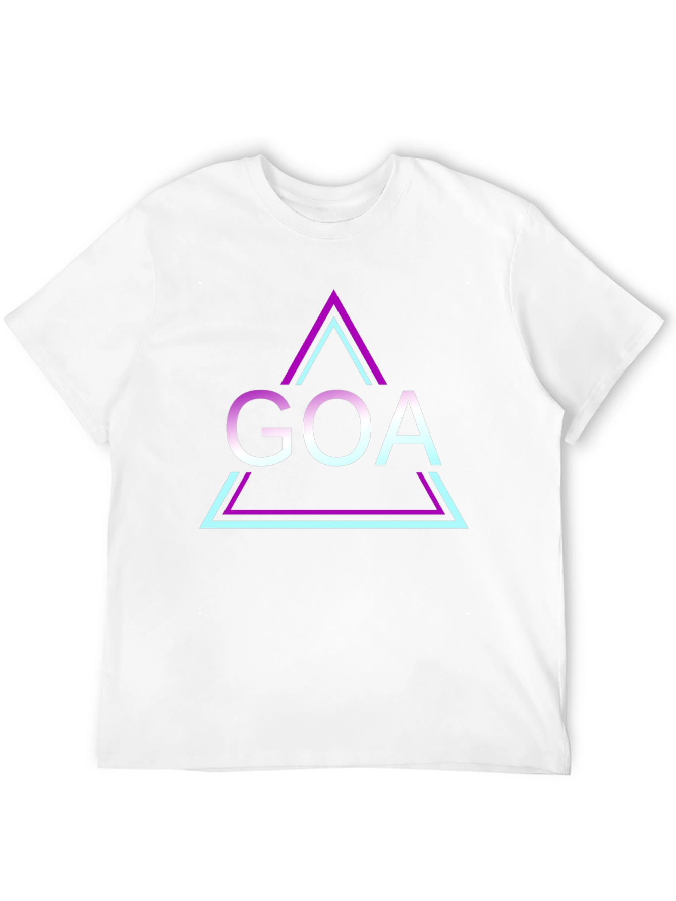 Retro Goa Triangle T-Shirt - Black Graphic Tee