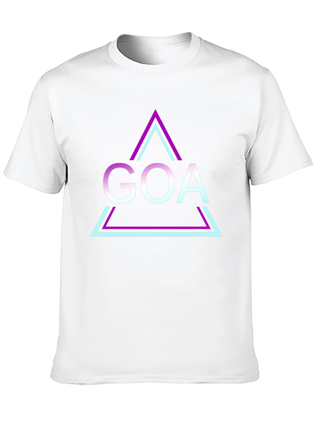 Retro Goa Triangle T-Shirt - Black Graphic Tee