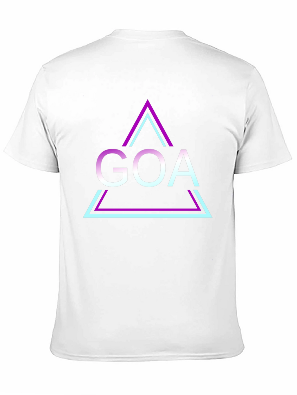 Retro Goa Triangle T-Shirt - Black Graphic Tee