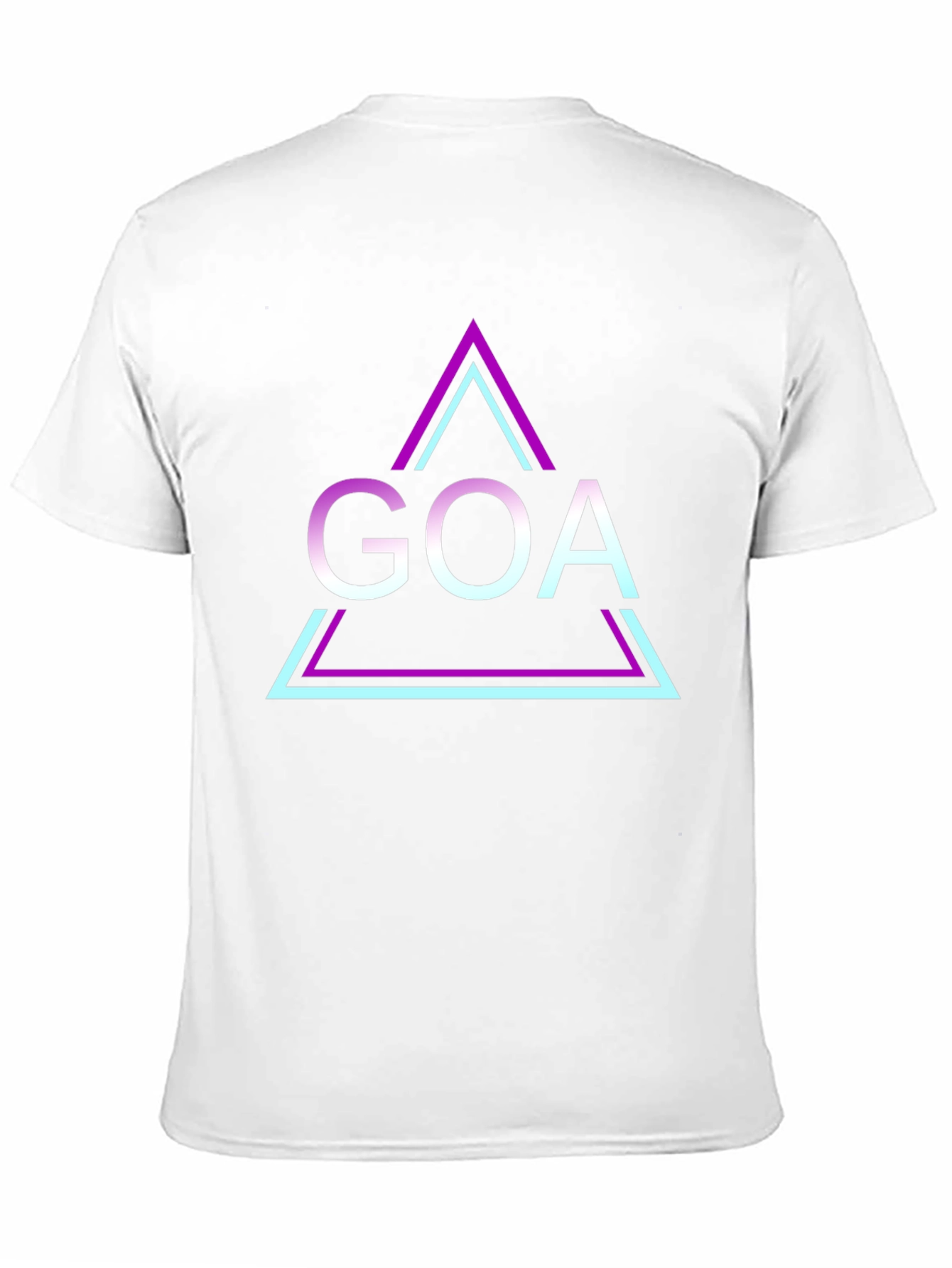 Retro Goa Triangle T-Shirt - Black Graphic Tee