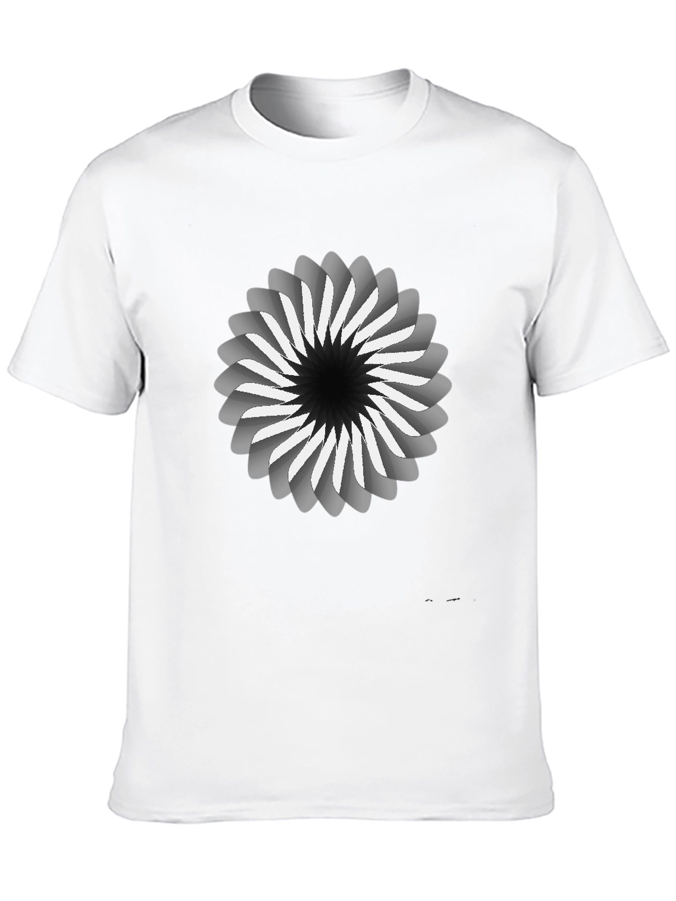 Abstract Swirl Graphic Tee - Modern Design