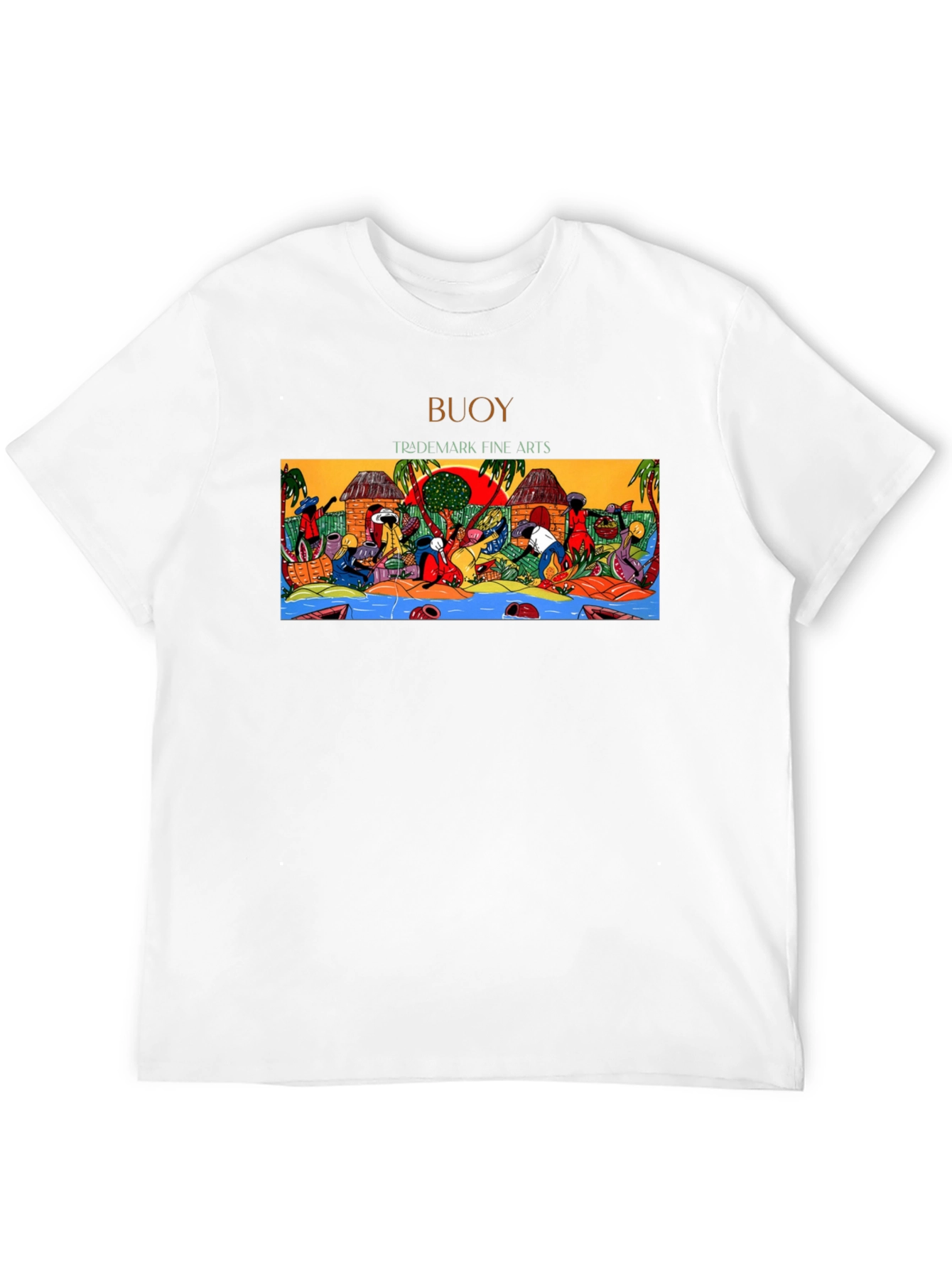 Buoy Trademark Fine Arts Graphic T-Shirt - Black