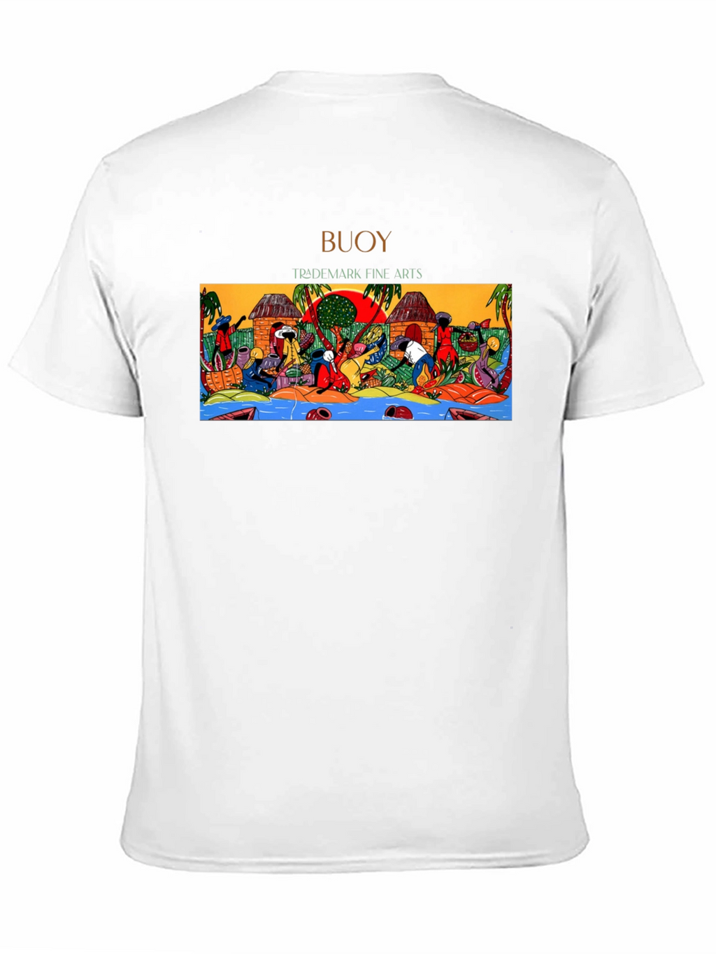 Buoy Trademark Fine Arts Graphic T-Shirt - Black