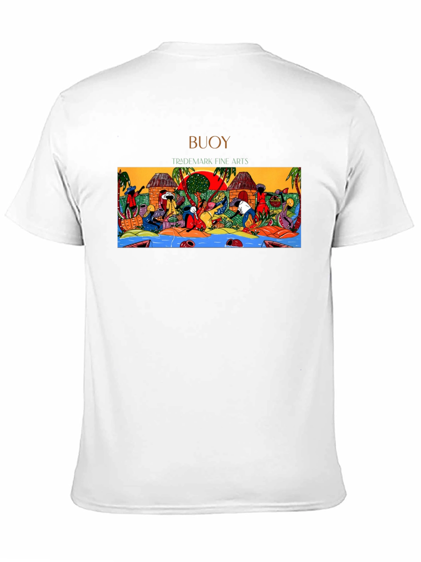 Buoy Trademark Fine Arts Graphic T-Shirt - Black