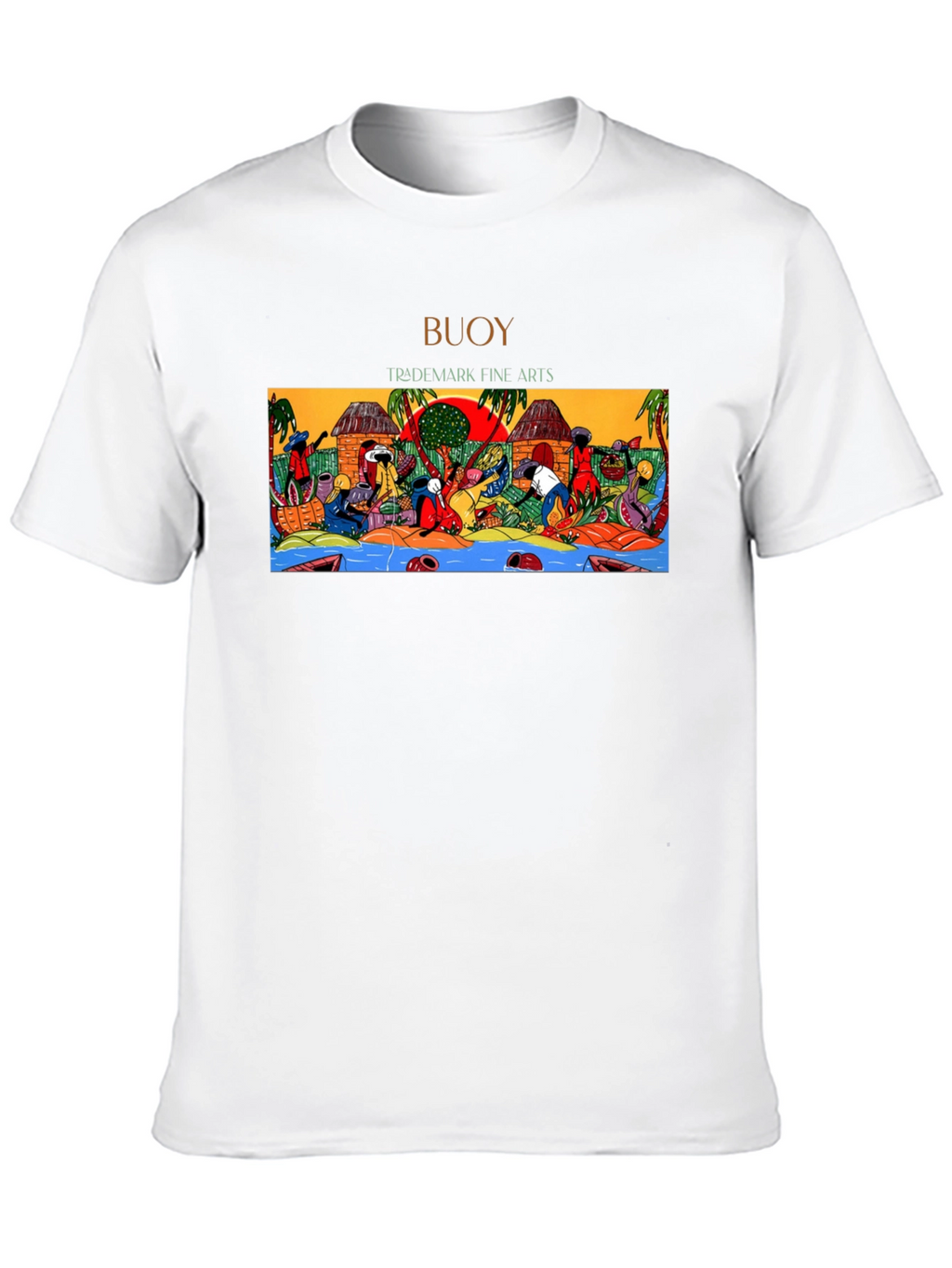 Buoy Trademark Fine Arts Graphic T-Shirt - Black