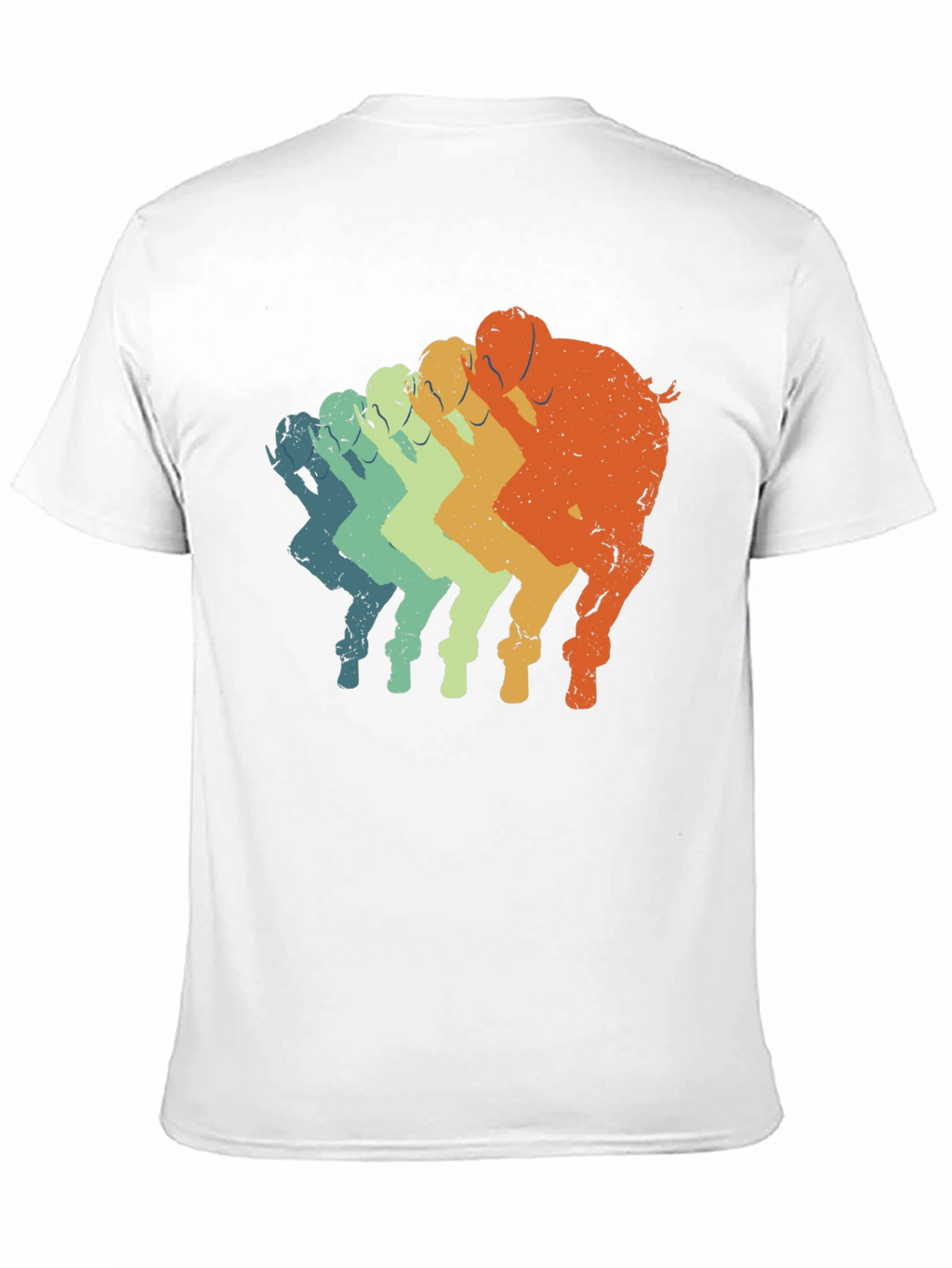 Retro Elephant T-Shirt - Gradient Design