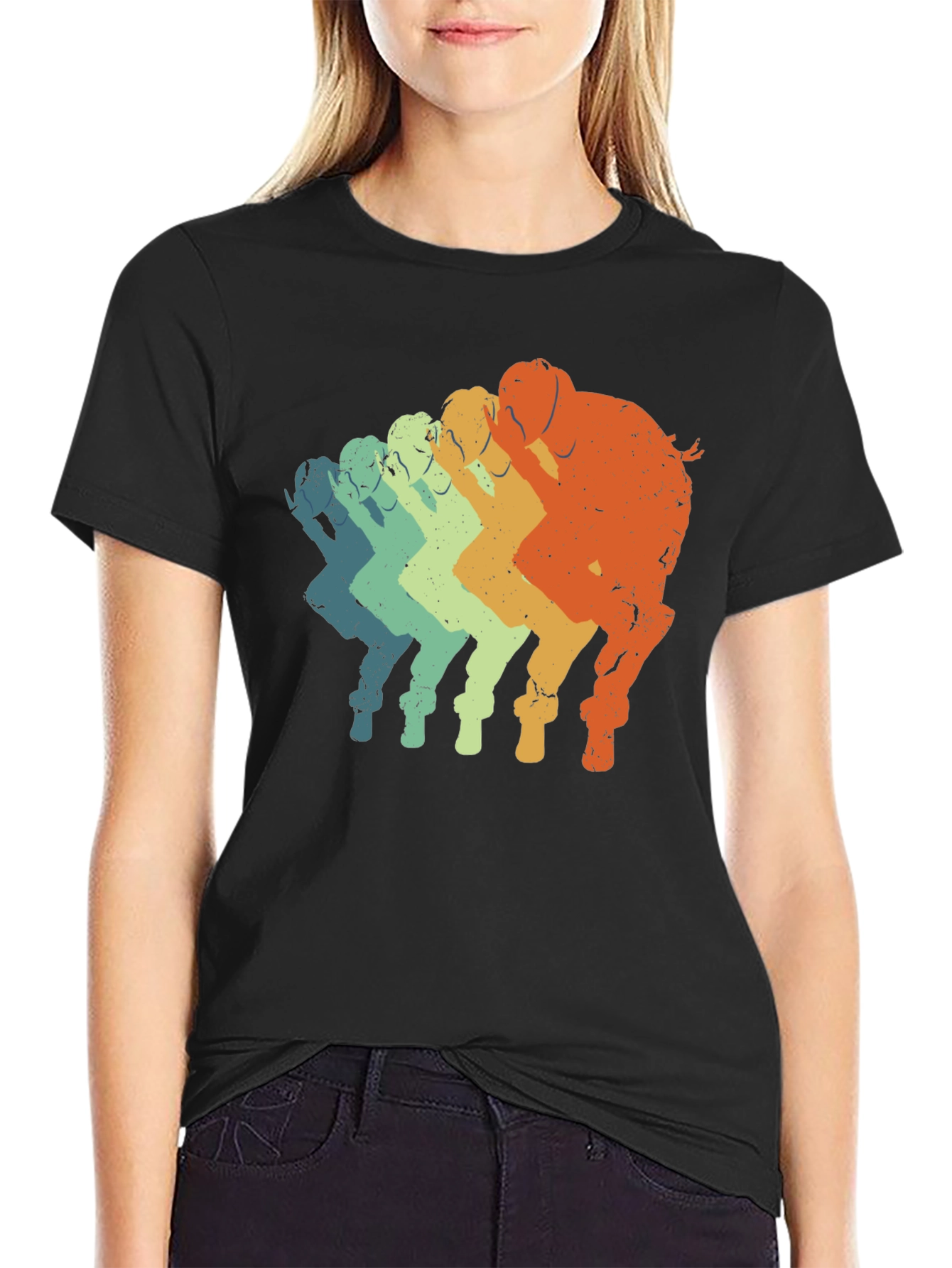 Retro Elephant T-Shirt - Gradient Design