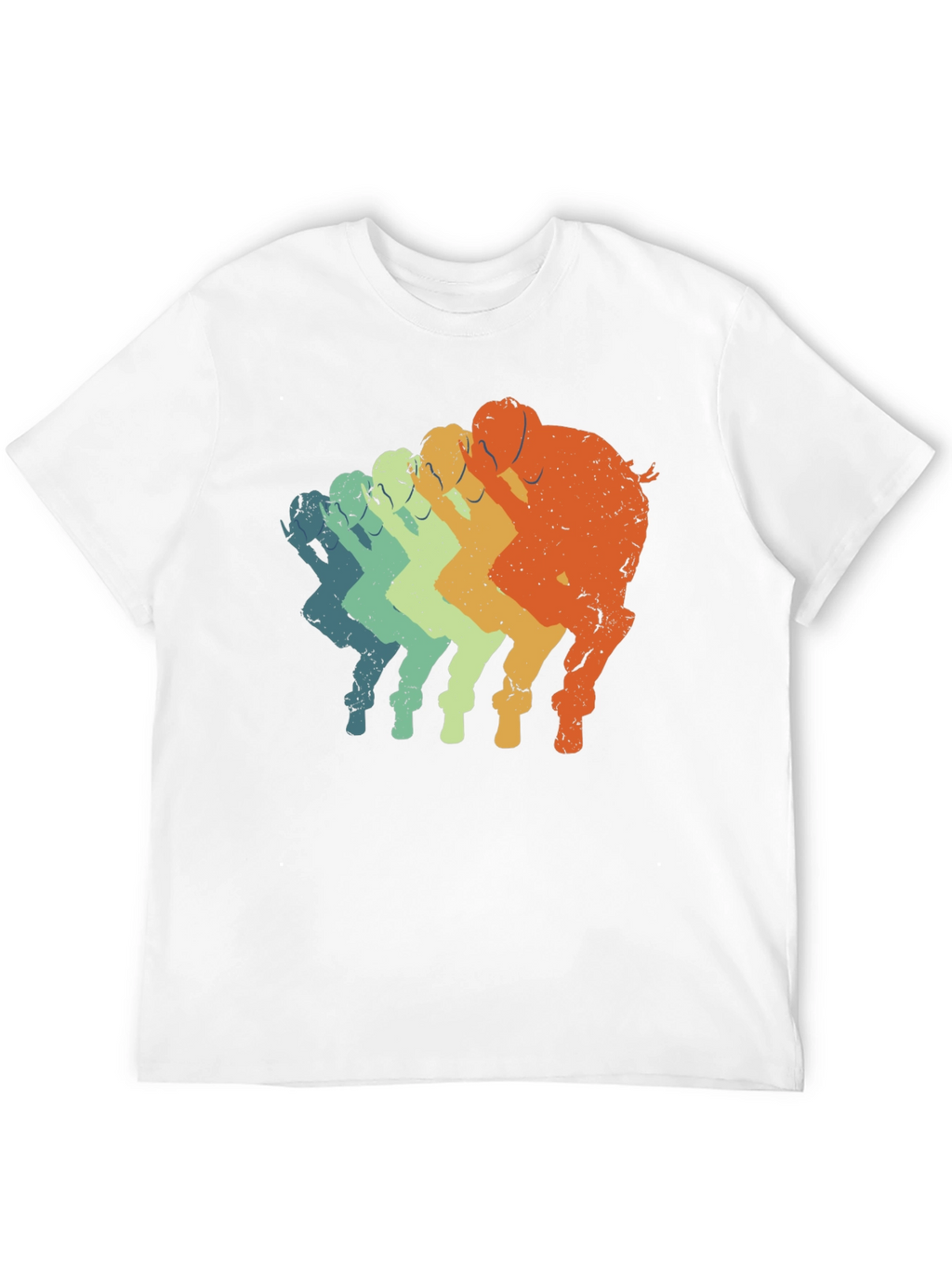 Retro Elephant T-Shirt - Gradient Design