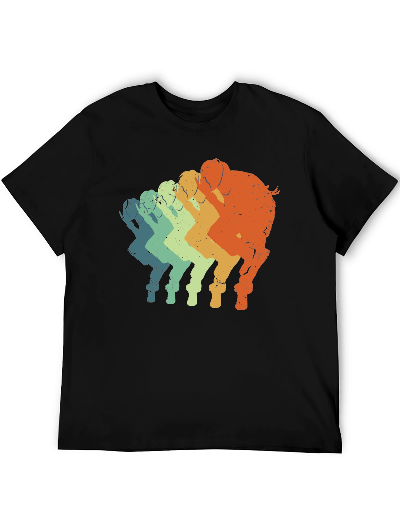 Retro Elephant T-Shirt - Gradient Design