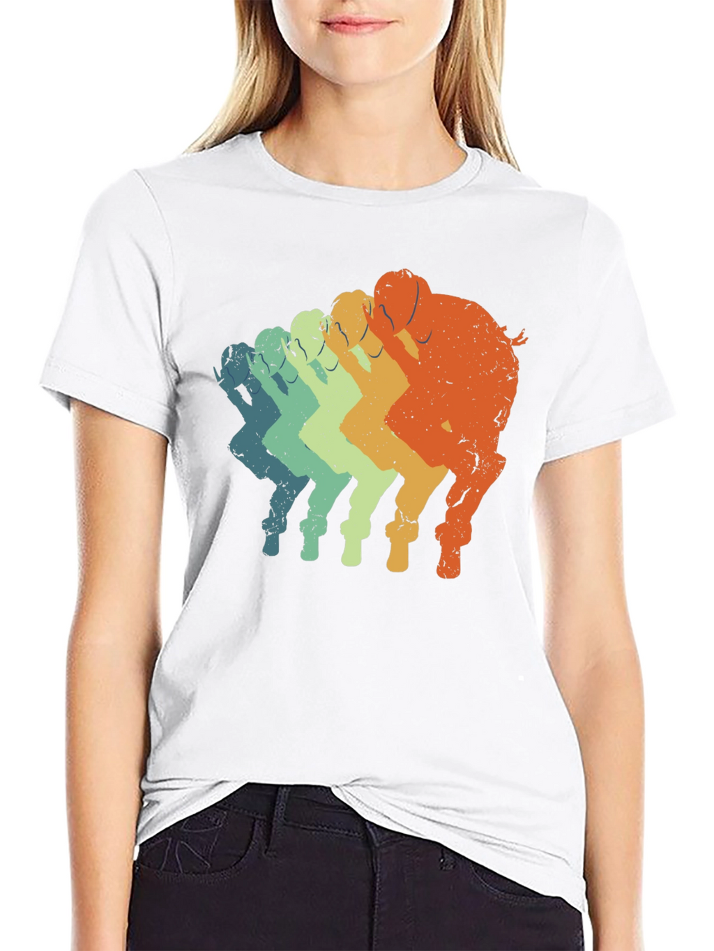 Retro Elephant T-Shirt - Gradient Design