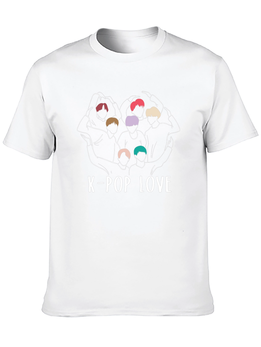 K-Pop Love Graphic Tee - Stylish K-Pop Fan Shirt