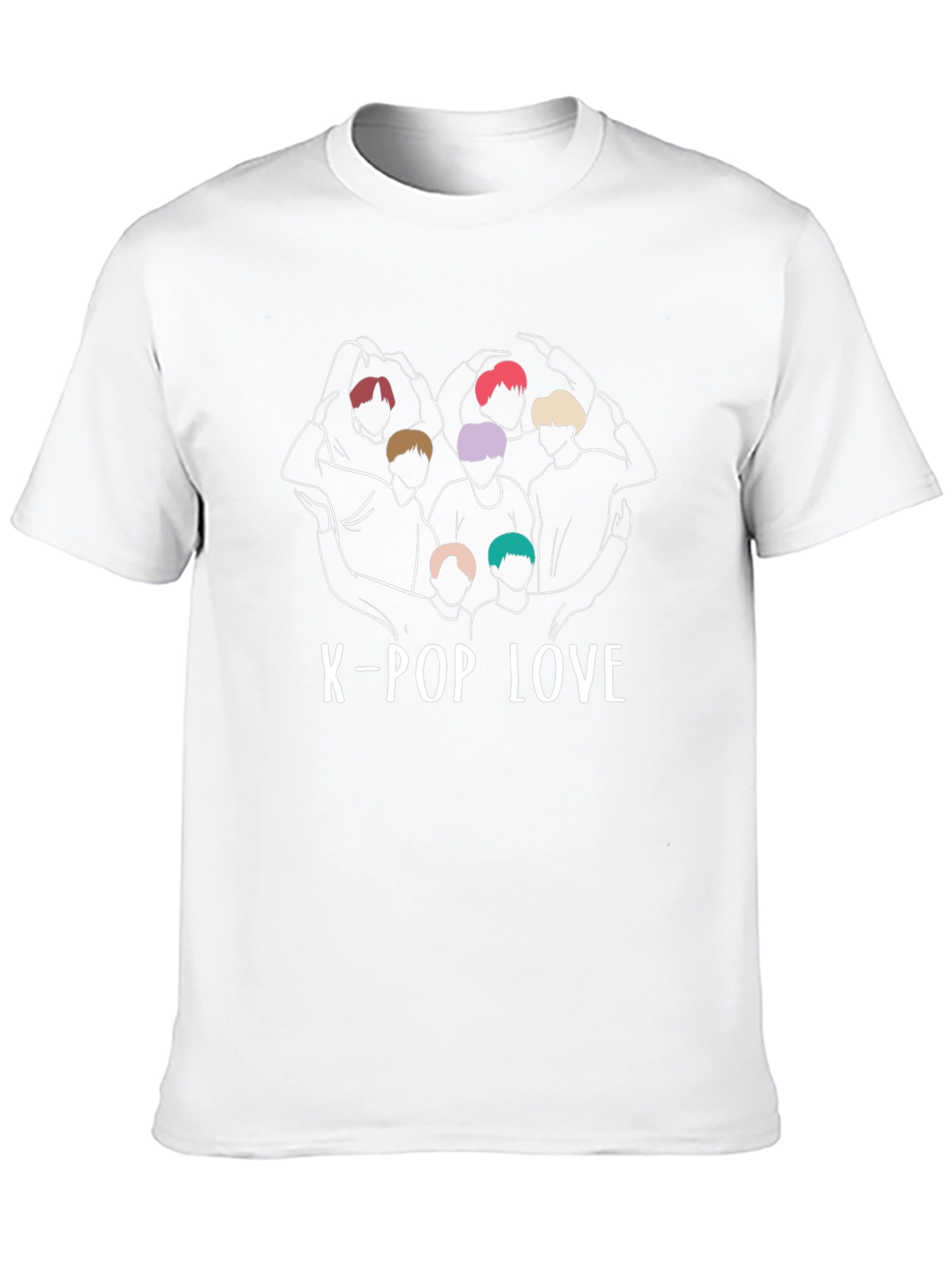 K-Pop Love Graphic Tee - Stylish K-Pop Fan Shirt