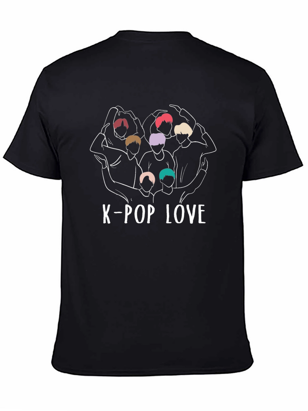 K-Pop Love Graphic Tee - Stylish K-Pop Fan Shirt