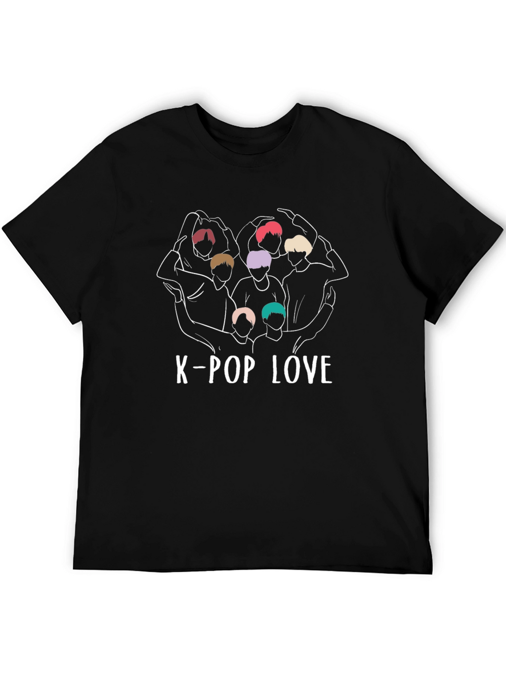 K-Pop Love Graphic Tee - Stylish K-Pop Fan Shirt