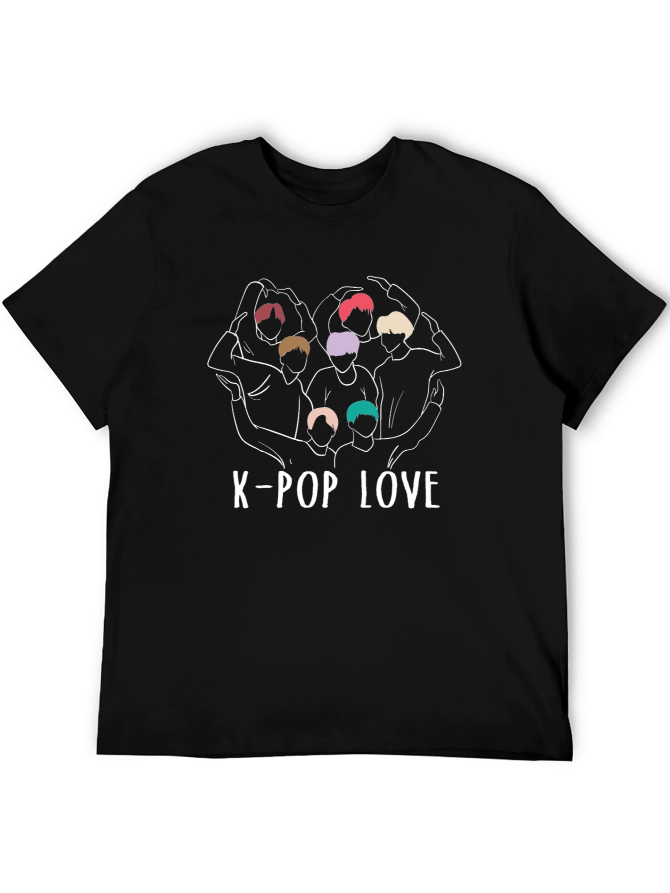 K-Pop Love Graphic Tee - Stylish K-Pop Fan Shirt