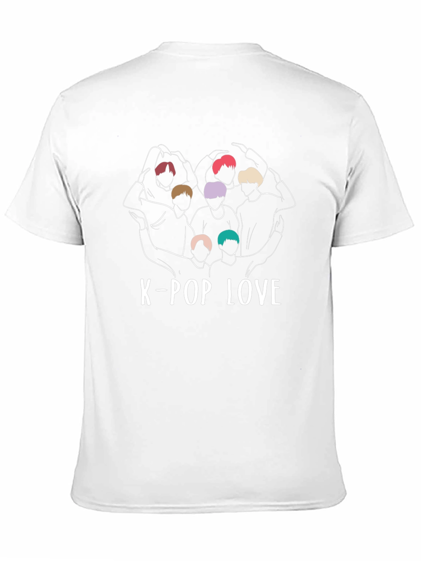 K-Pop Love Graphic Tee - Stylish K-Pop Fan Shirt