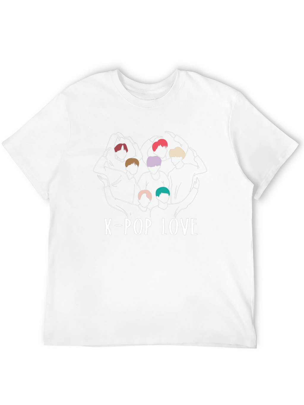 K-Pop Love Graphic Tee - Stylish K-Pop Fan Shirt