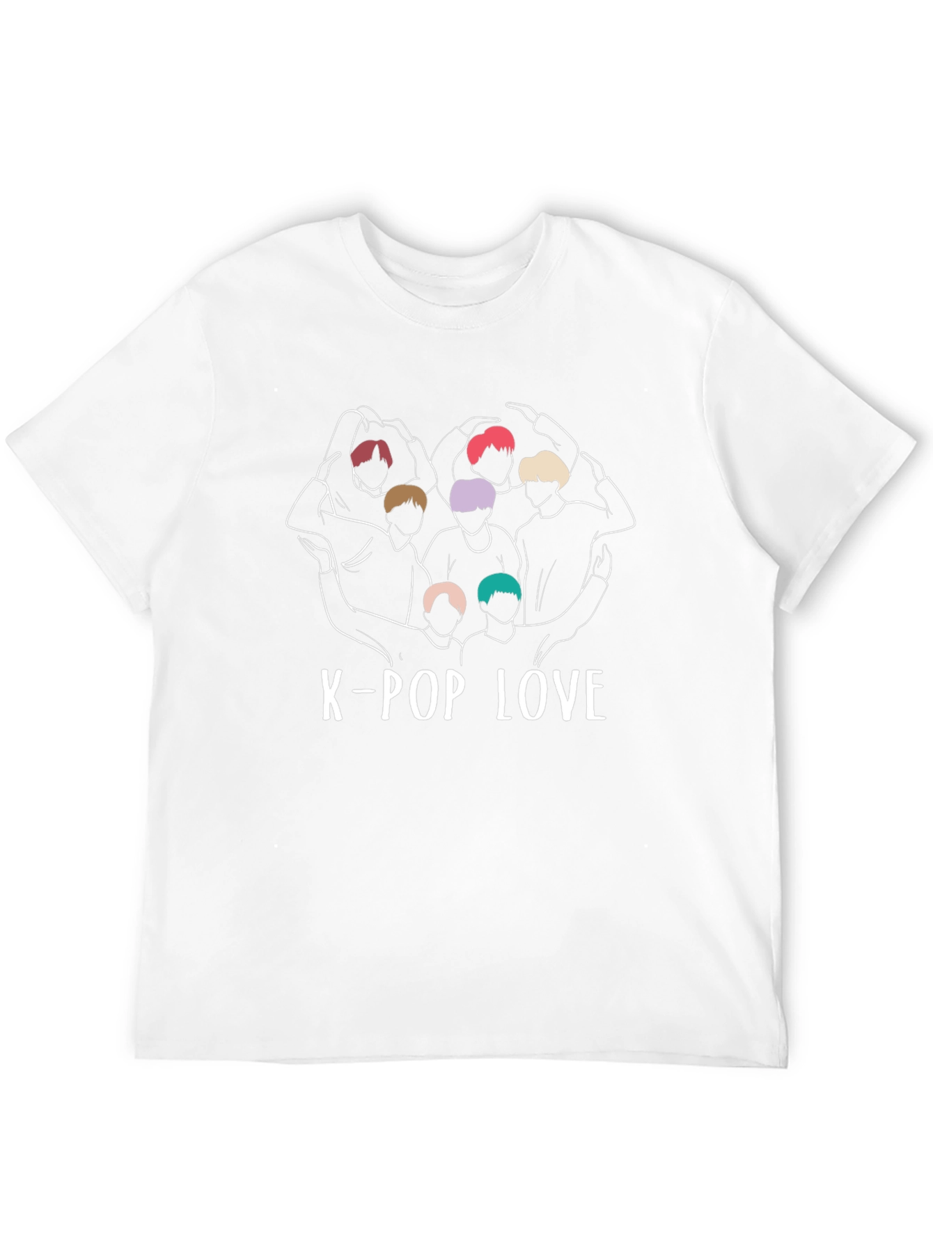 K-Pop Love Graphic Tee - Stylish K-Pop Fan Shirt