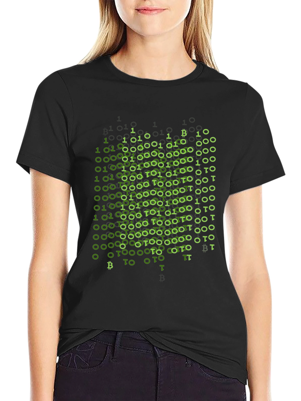 Binary Bitcoin T-Shirt - Crypto Style