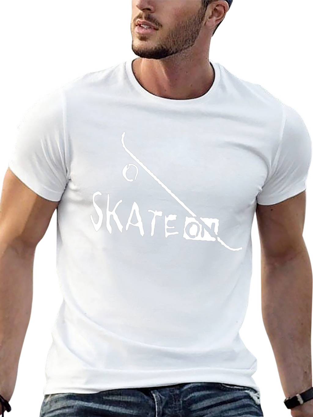 Skate On T-Shirt - Black Graphic Tee