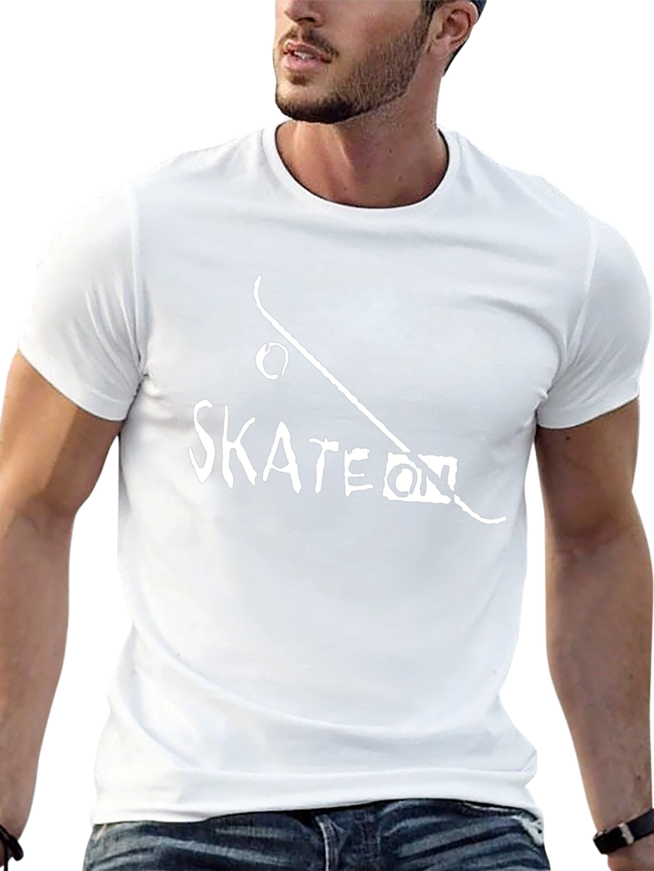 Skate On T-Shirt - Black Graphic Tee