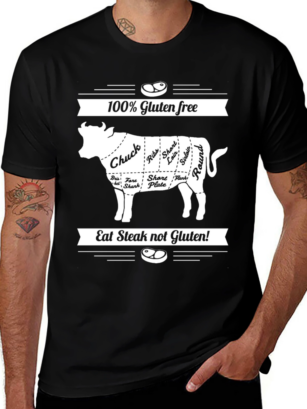 Gluten-Free Steak Lovers T-Shirt