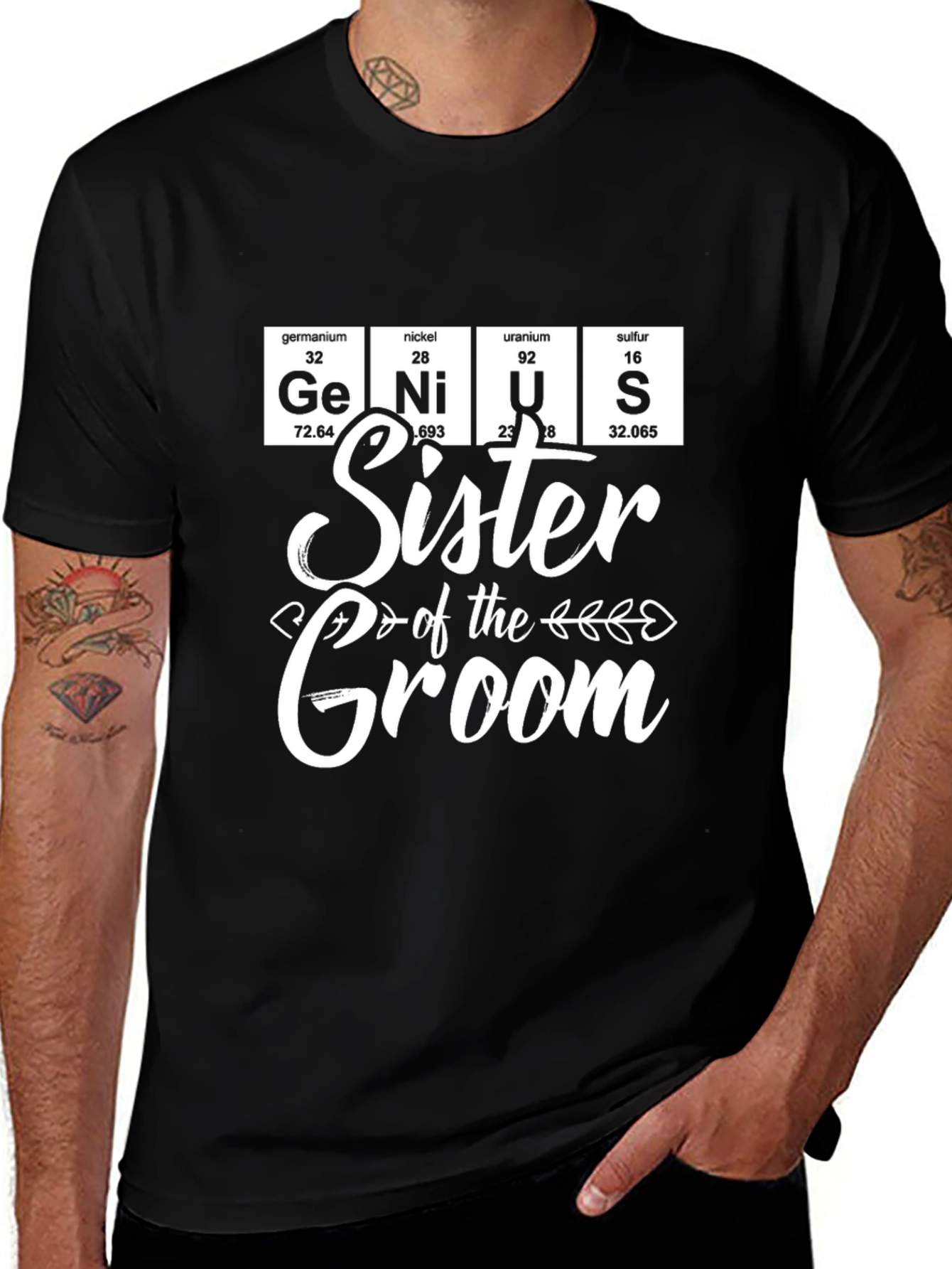 Sister of the Groom Genius T-Shirt