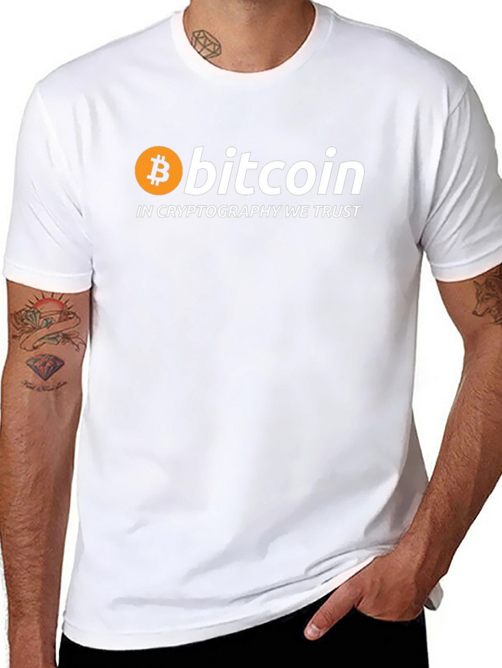Bitcoin Crypto T-Shirt - In Cryptography We Trust