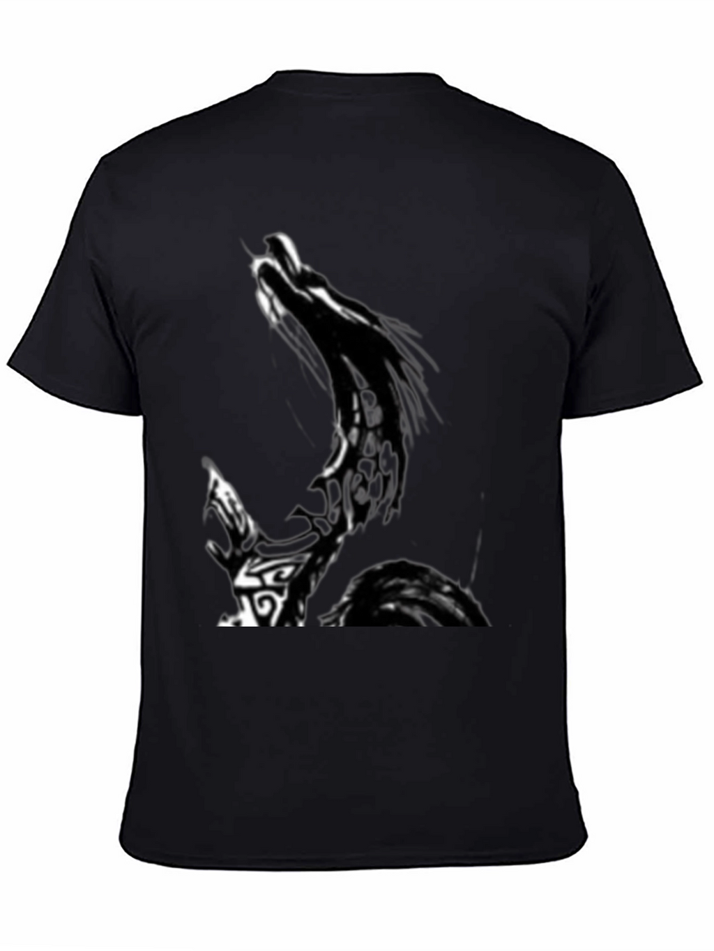 Mens Graphic Print Black T-Shirt