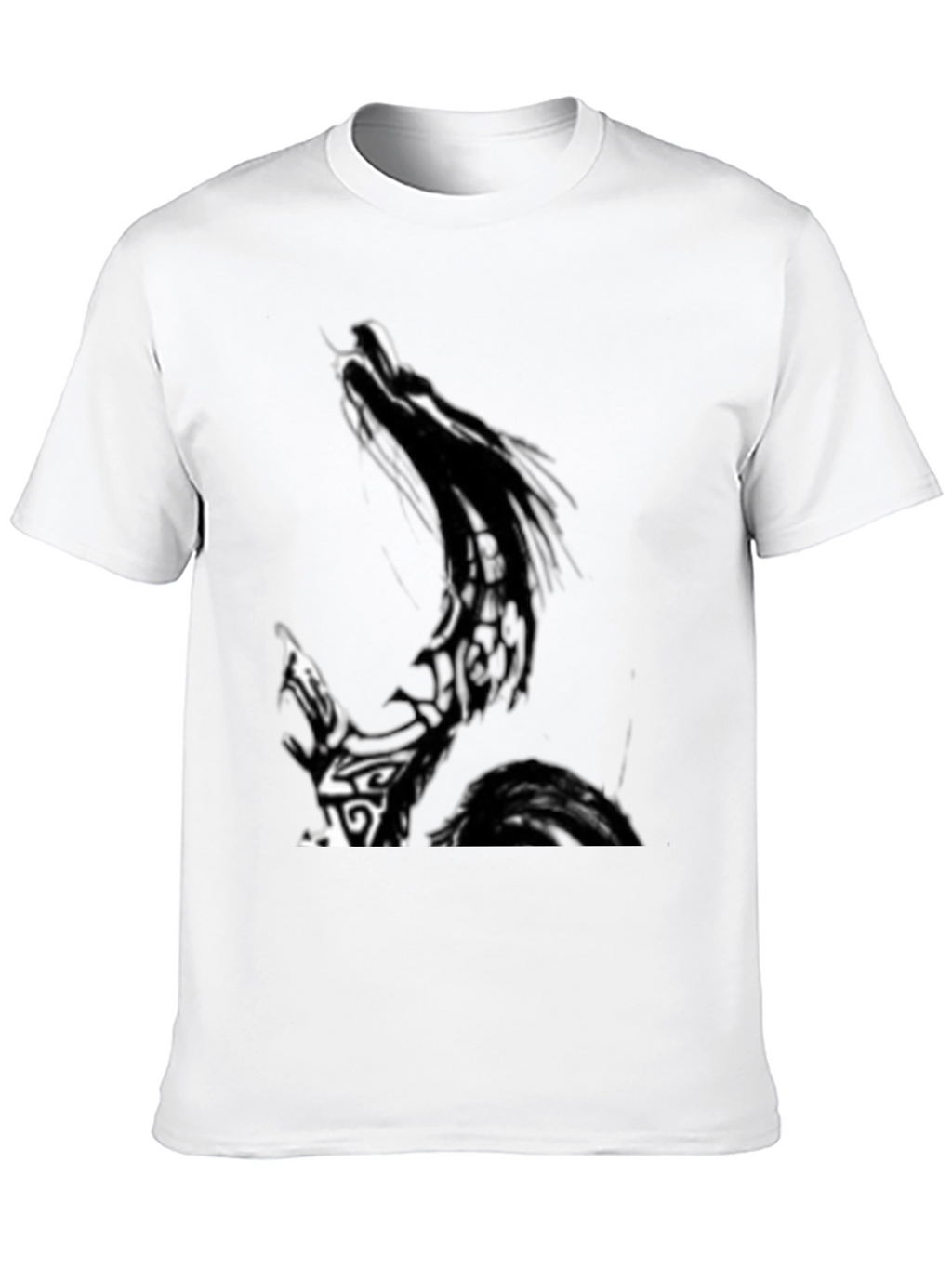 Mens Graphic Print Black T-Shirt