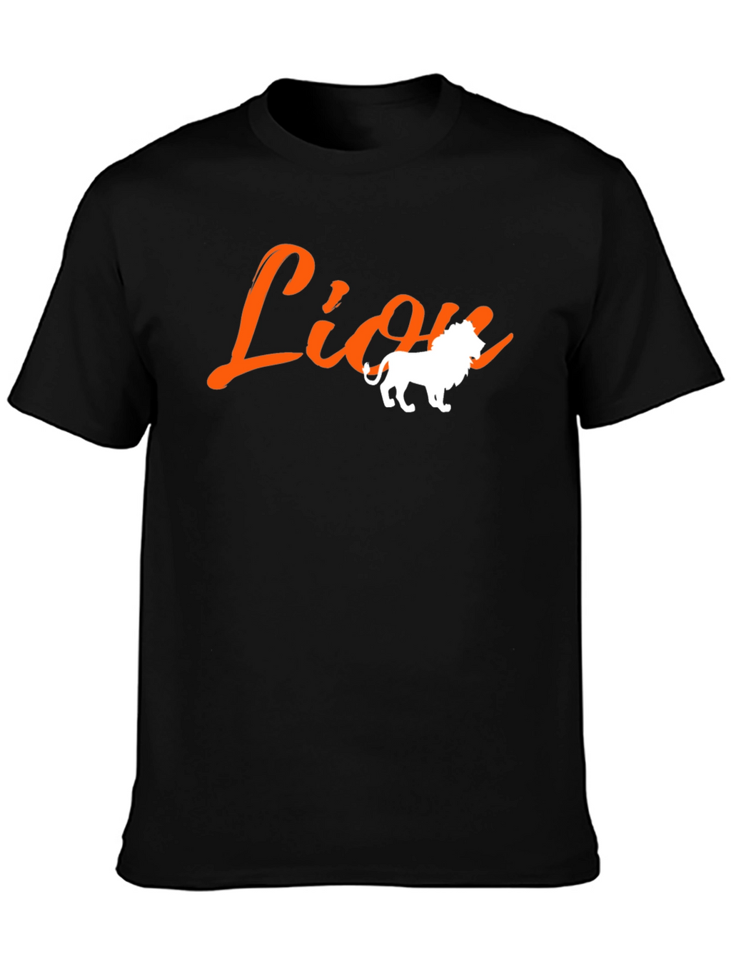Lion Graphic T-Shirt - Bold Black Tee