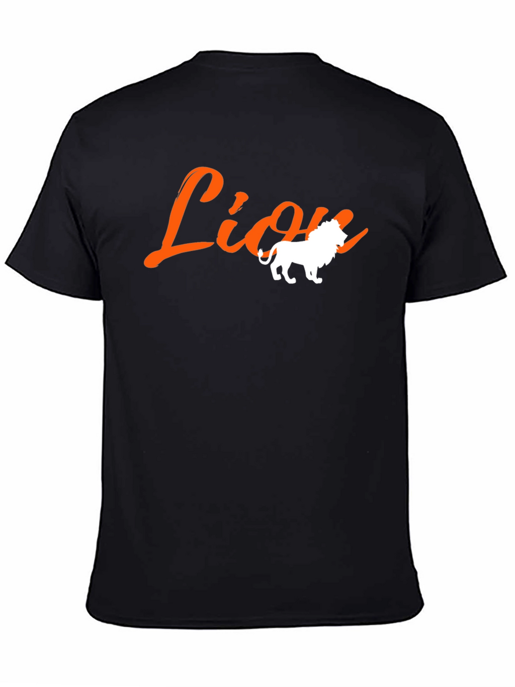 Lion Graphic T-Shirt - Bold Black Tee
