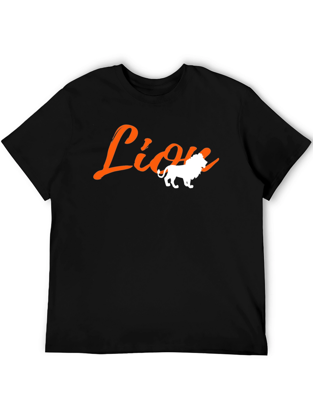 Lion Graphic T-Shirt - Bold Black Tee