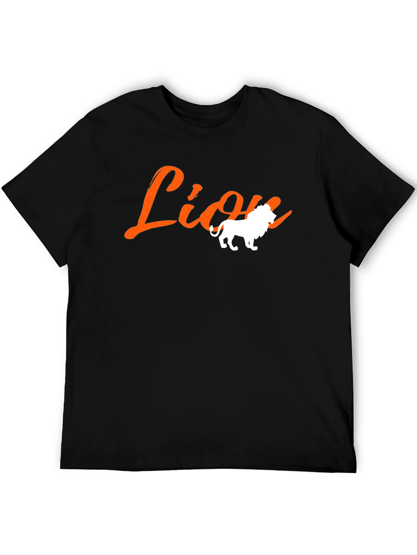 Lion Graphic T-Shirt - Bold Black Tee