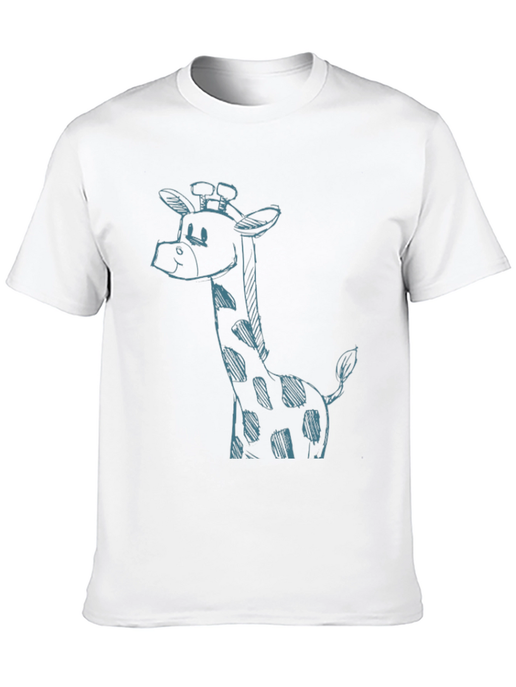 Giraffe Sketch Black T-Shirt - Unique Casual Style