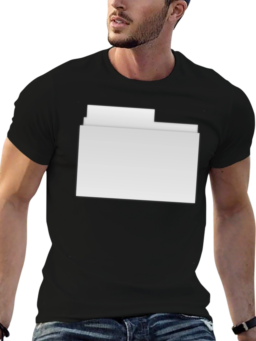 Modern Folder Graphic Tee - Stylish Casual Wear