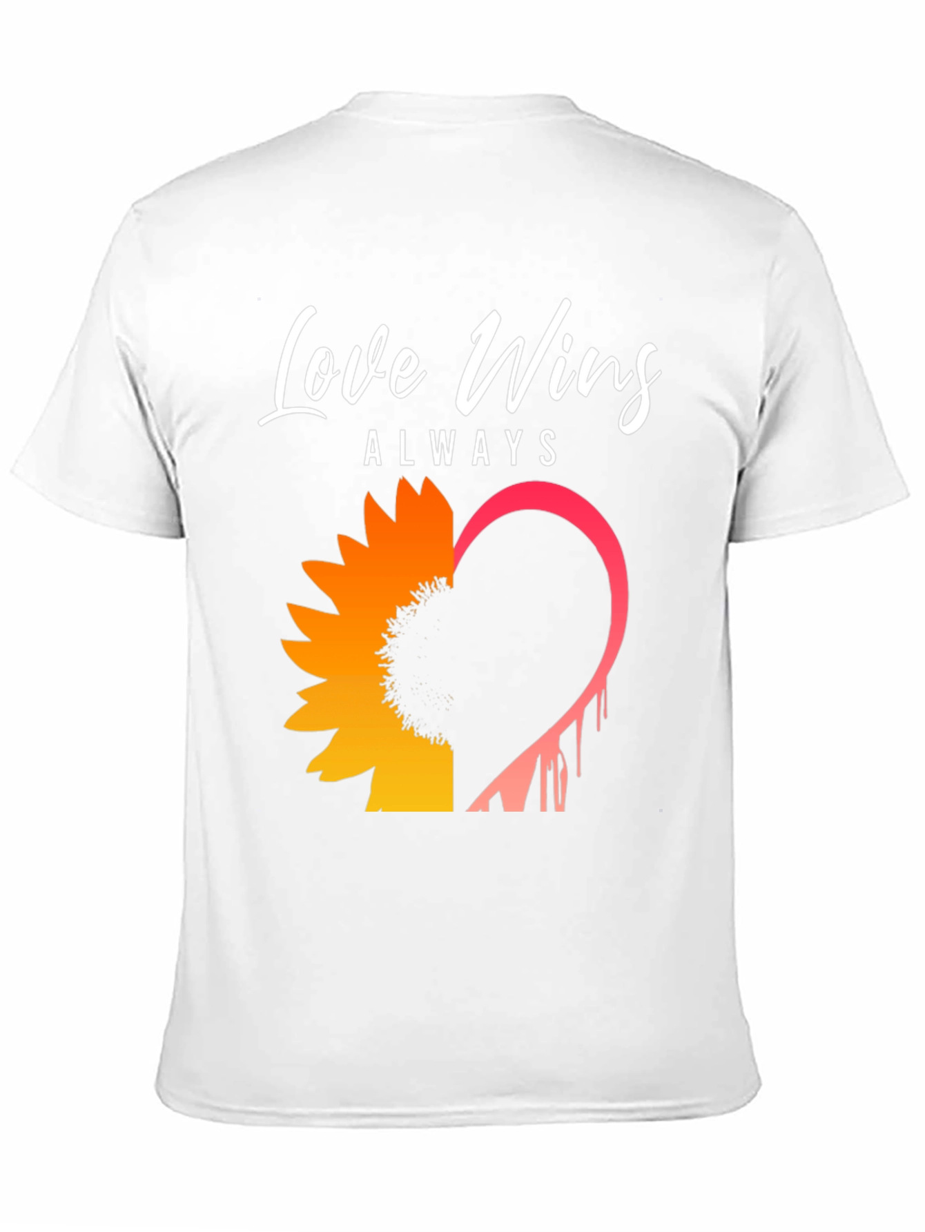 Love Wins Sunflower Graphic Tee - Black