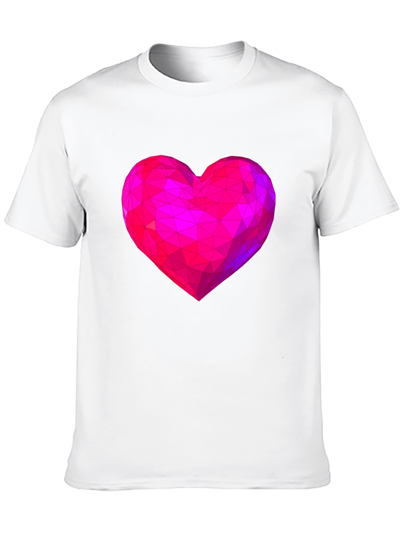 Geometric Heart Graphic Tee - Modern Love
