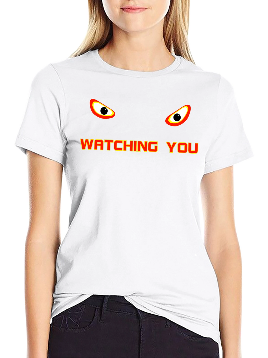 Watching You Graphic Tee - Bold Statement Shirt