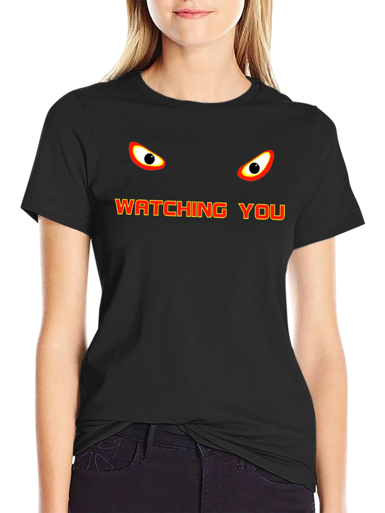 Watching You Graphic Tee - Bold Statement Shirt