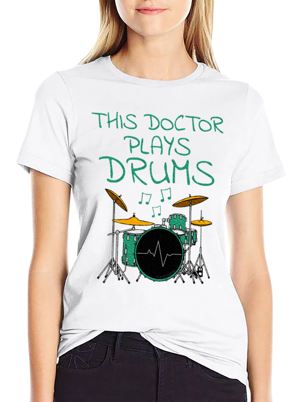 Doctor Plays Drums Graphic Tee